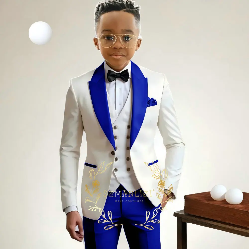 Ivory Suit for Boys Fashion Formal Flower Boys Wedding Tuxedos 3-Piece Set (Jacket Pants Vest) Party Slim Fit Suit Kids Clothes
Ivory Suit for Boys Fashion Formal Flower Boys Wedding Tuxedos 3-Piece Set (Jacket Pants Vest) Party Slim Fit Suit Kids Clothes