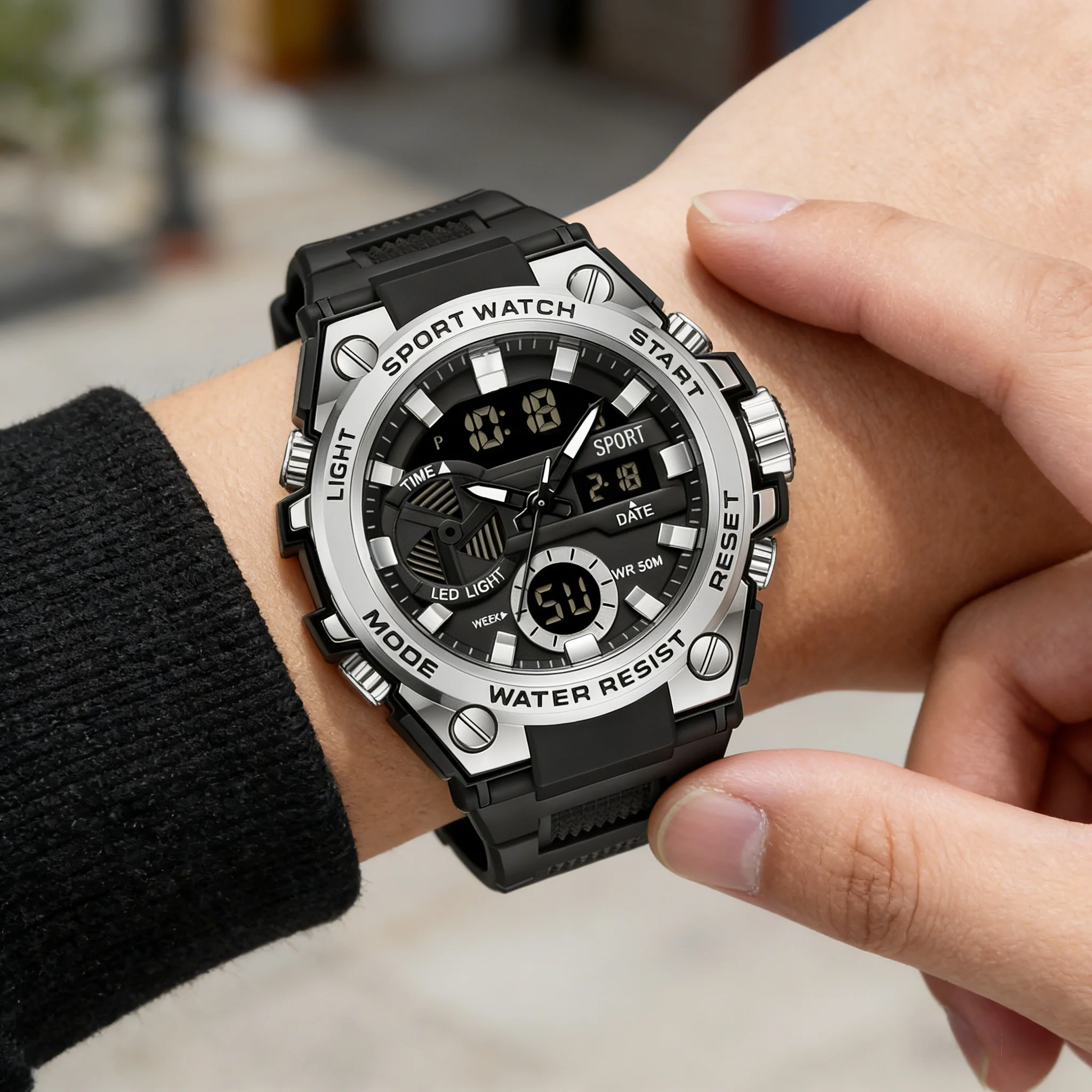 Business and leisure men's watches, youth multifunctional sports electronic watches - the best choice for gifts
Business and leisure men's watches, youth multifunctional sports electronic watches - the best choice for gifts
