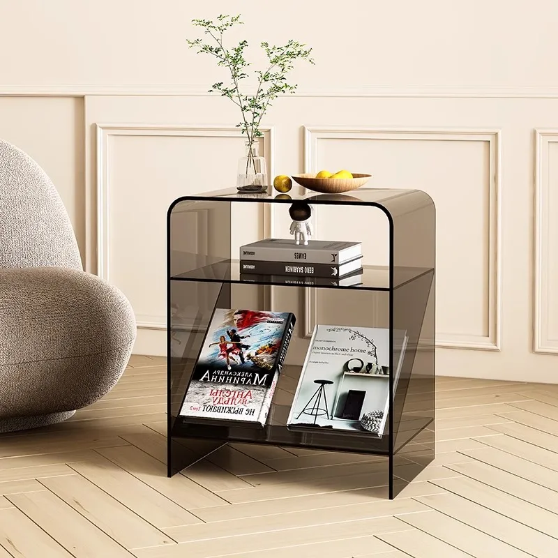 Light luxury design acrylic edge few creative corner few sofa side cabinet modern simple bedside transparent storage cabinet sma
Light luxury design acrylic edge few creative corner few sofa side cabinet modern simple bedside transparent storage cabinet sma