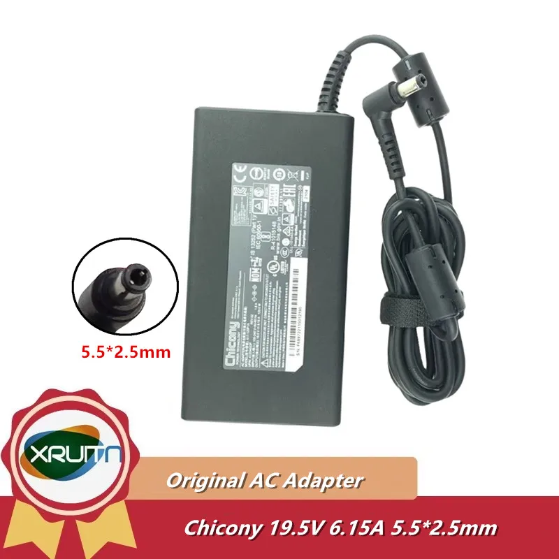 Genuine OEM Chicony A17-120P1A 19.5V 6.15A 120W A120A033P AC Adapter For MSI GP62 GS60 GS70 HASEE Laptop Power Supply Charger
Genuine OEM Chicony A17-120P1A 19.5V 6.15A 120W A120A033P AC Adapter For MSI GP62 GS60 GS70 HASEE Laptop Power Supply Charger