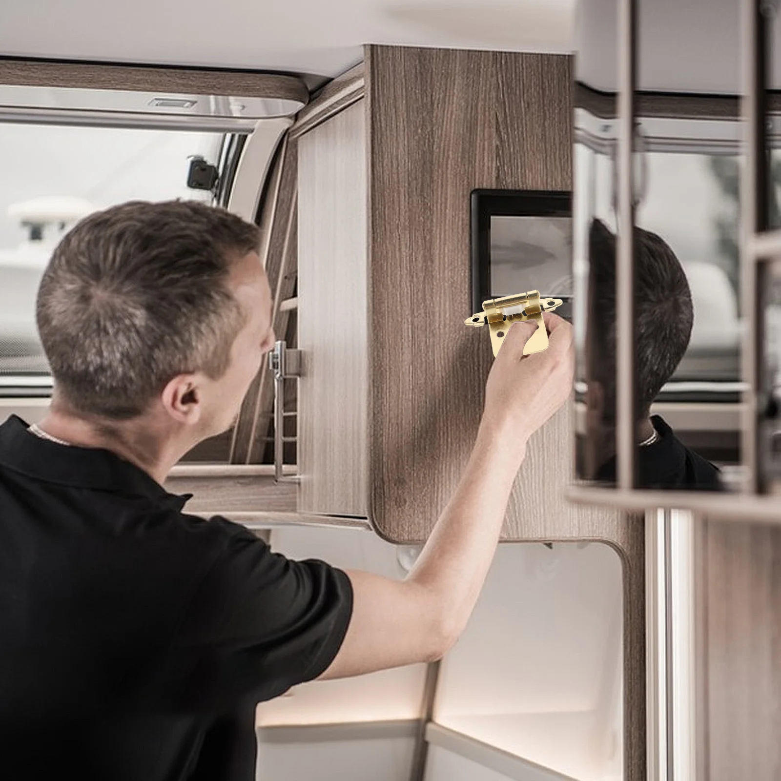 5 Pcs RV Hinges Auto Door Closer Camper Cabinet Automatic Cafe Steel Plate Heavy Duty
5 Pcs RV Hinges Auto Door Closer Camper Cabinet Automatic Cafe Steel Plate Heavy Duty