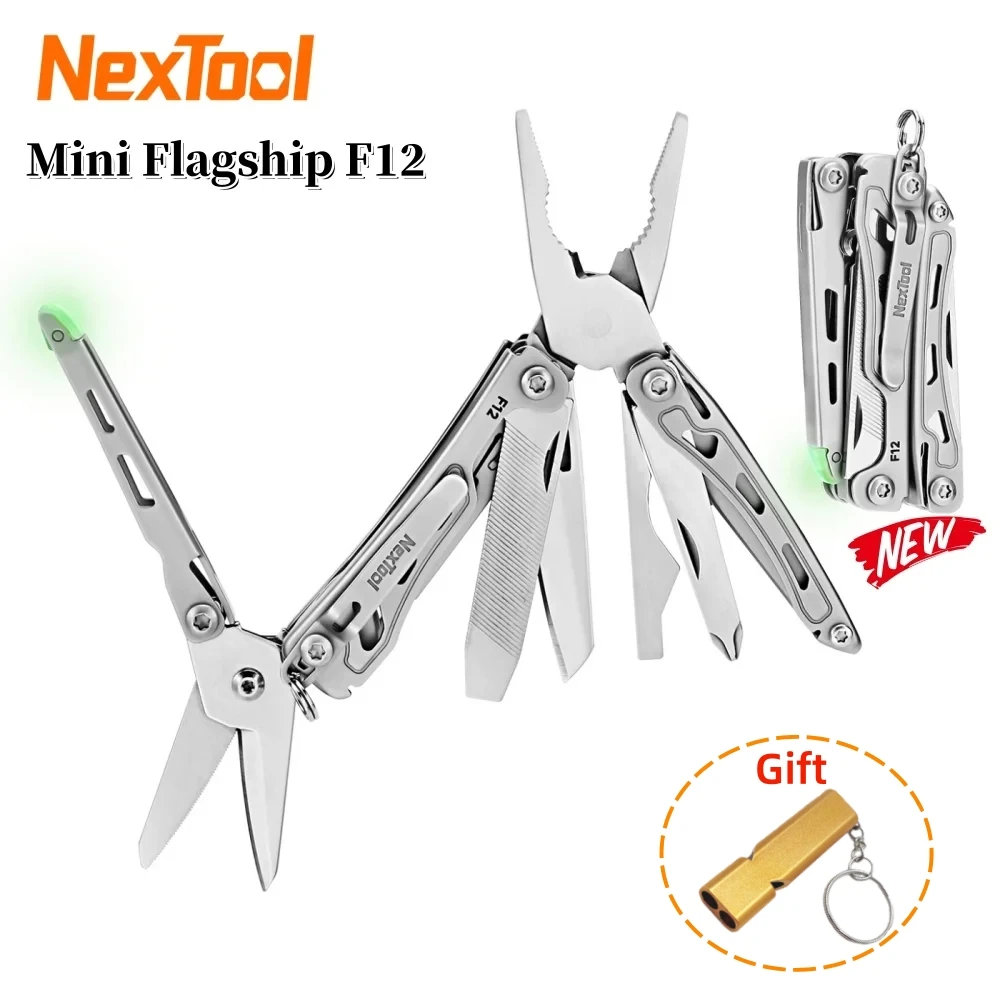 NexTool Mini Flagship F12 13 In 1 Multi Functional Tool Folding EDC Multitool Screwdriver Pliers File Ruler Outdoor Hand Tools