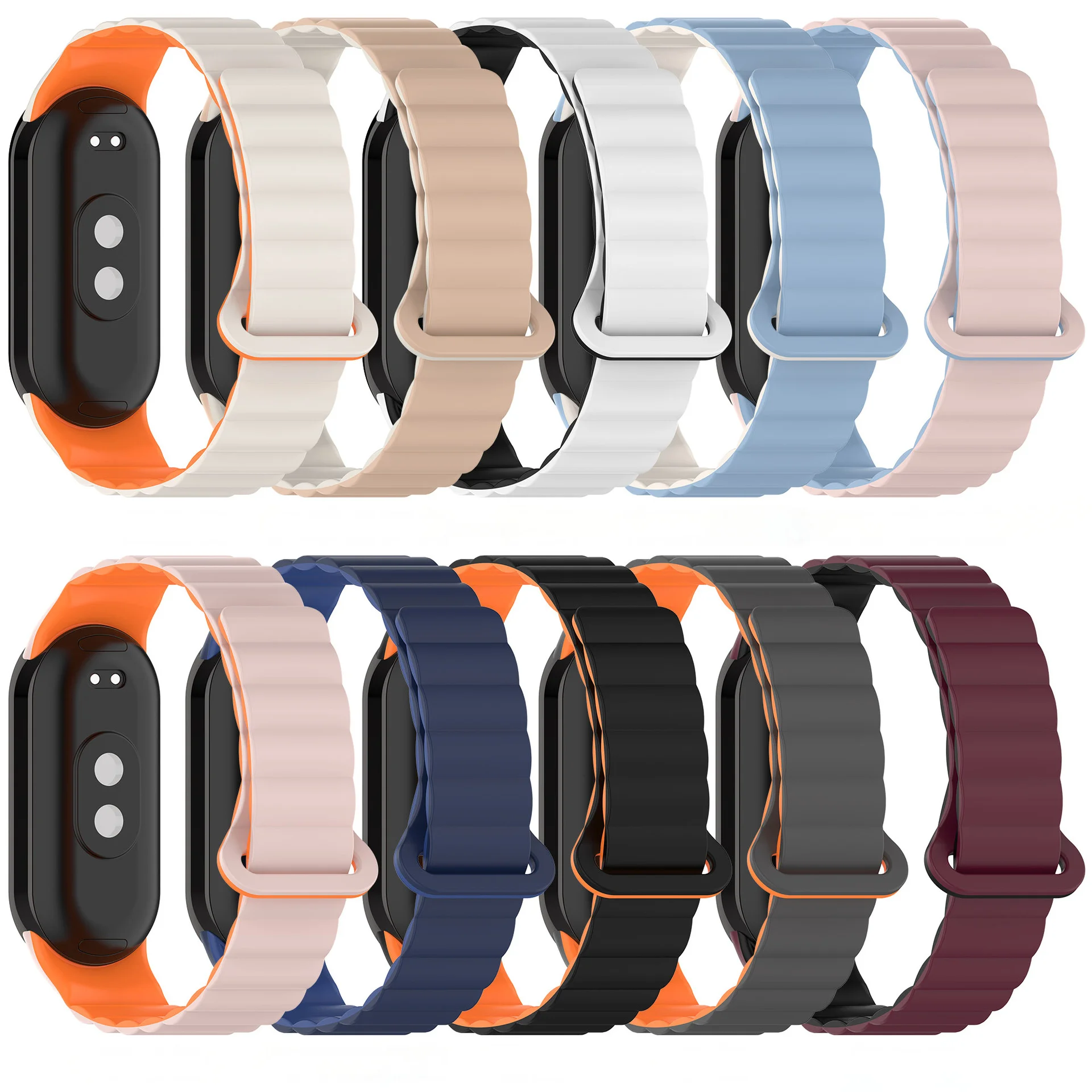 Magnetic Fold Over Clasp Silicone Strap for Xiaomi Mi Band 9 8 Wristband Replaceable Bracelet for Mi Band 9 8 Sport Watch Band
Magnetic Fold Over Clasp Silicone Strap for Xiaomi Mi Band 9 8 Wristband Replaceable Bracelet for Mi Band 9 8 Sport Watch Band