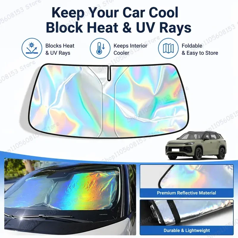 For Volkswagen Tayron Foldable Front Windshield Sun Shade UV Reflective Heat Blocking Sun Protection Cover Car Interior
For Volkswagen Tayron Foldable Front Windshield Sun Shade UV Reflective Heat Blocking Sun Protection Cover Car Interior