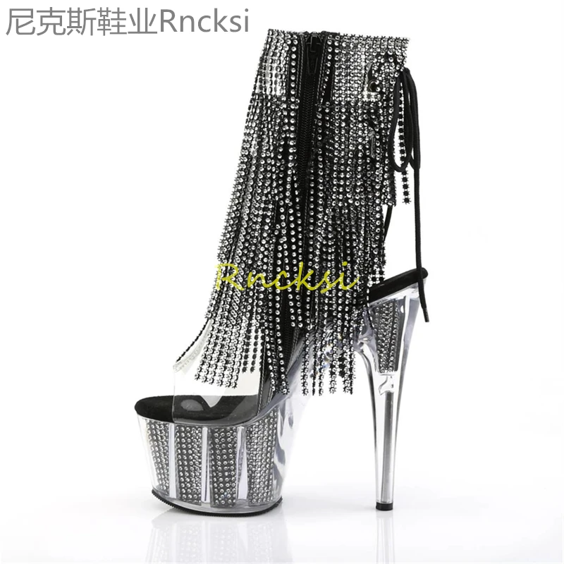 17cm Boots, high boots, nightclub pole dancing boots, stage boots, stiletto shoes, tassel boots, super high heels, short boots.
17cm Boots, high boots, nightclub pole dancing boots, stage boots, stiletto shoes, tassel boots, super high heels, short boots.