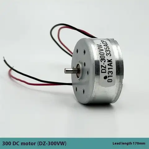 1 pieza 300 Micro Motor DC 24mm husillo redondo 2mm eje 3V-6V 3,7 V 5V 6V 7550RPM para juguetes DIY/modelos de energía Solar/proyectos de ventilador