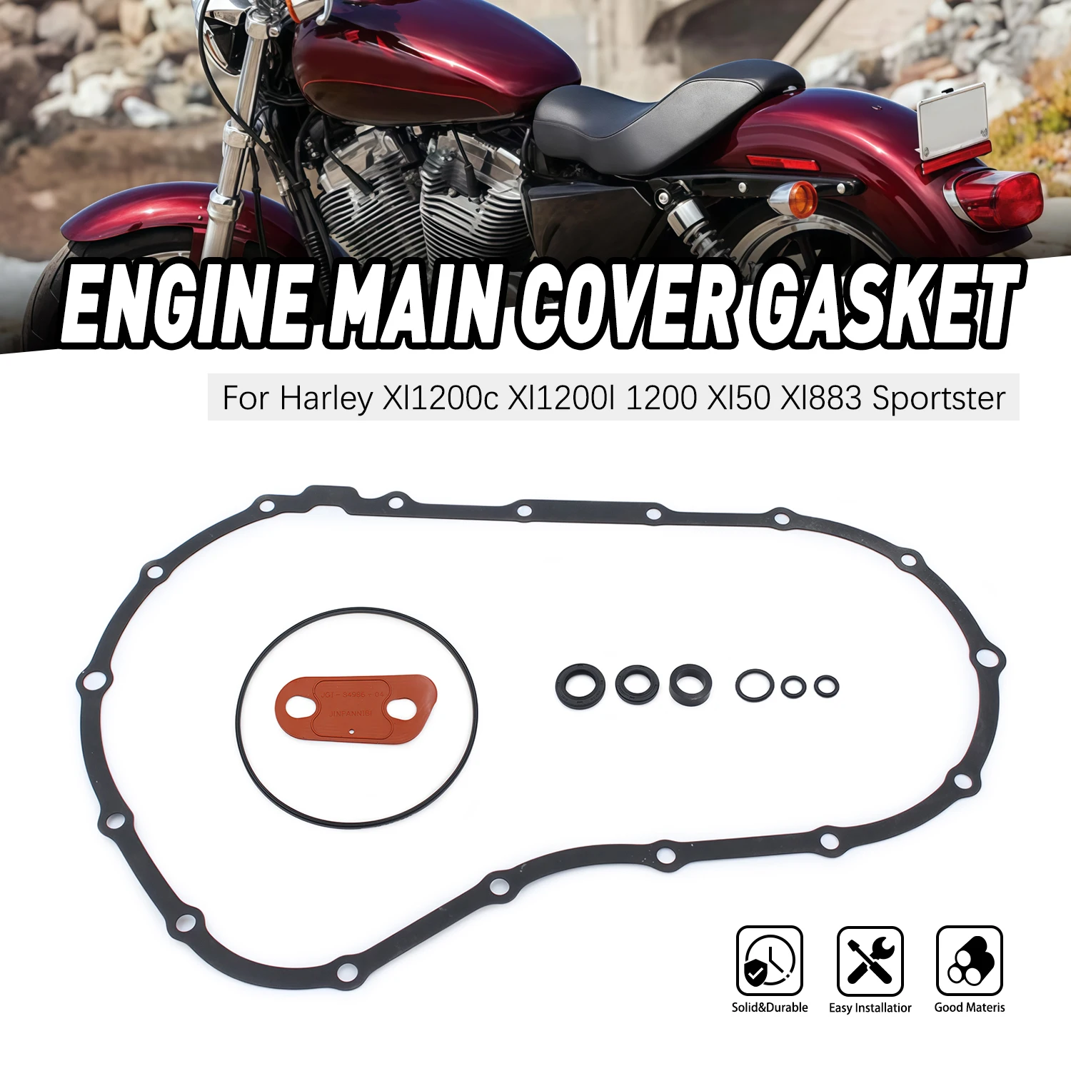 Motorcyle Accessories Crankcase Engine Cover Cylinder Gasket Full Kit for Harley Davidson Sportster XL50 XL883 XLH1200C XLH1200S
Motorcyle Accessories Crankcase Engine Cover Cylinder Gasket Full Kit for Harley Davidson Sportster XL50 XL883 XLH1200C XLH1200S