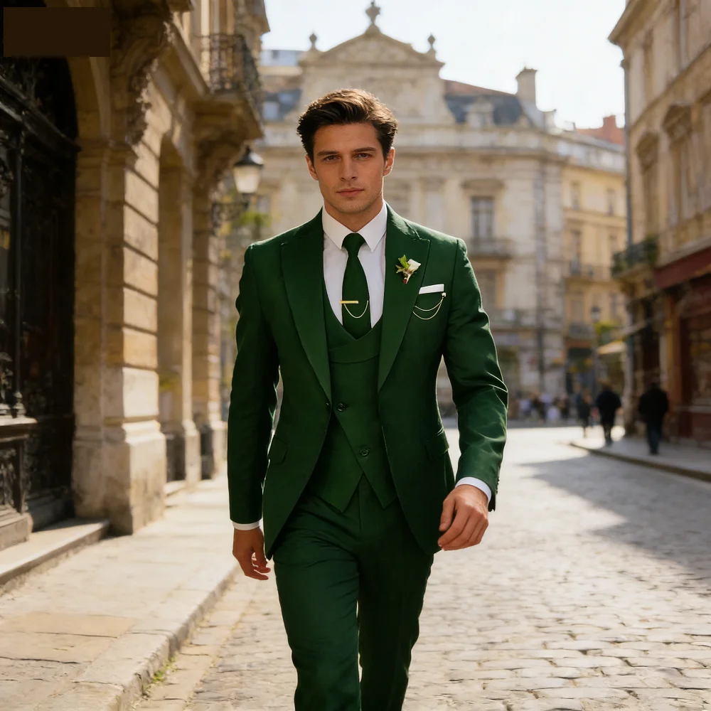 Мужской костюм-тройка Bonito: уникальный пиджак с оригинальной застежкой, повседневный, модный, приталенный, для свадьбы, церемоний и деловых встреч
Мужской костюм-тройка Bonito: уникальный пиджак с оригинальной застежкой, повседневный, модный, приталенный, для свадьбы, церемоний и деловых встреч