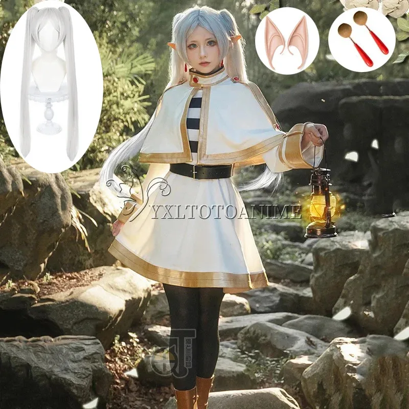 New Anime TV Frieren at the Funeral Cosplay Magic Elf Girls Dresses Cloak Ears Belt Socks Earrings Halloween Comic Con Costumes
New Anime TV Frieren at the Funeral Cosplay Magic Elf Girls Dresses Cloak Ears Belt Socks Earrings Halloween Comic Con Costumes
