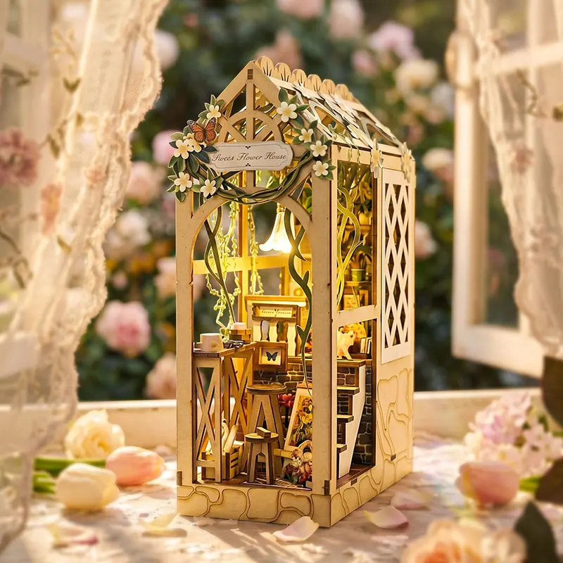 New DIY Book Nook Kit 3D Wooden Puzzle Miniature Dollhouse with LED Light Bookshelf Insert Home Decor for Friends Birthday Gifts
New DIY Book Nook Kit 3D Wooden Puzzle Miniature Dollhouse with LED Light Bookshelf Insert Home Decor for Friends Birthday Gifts