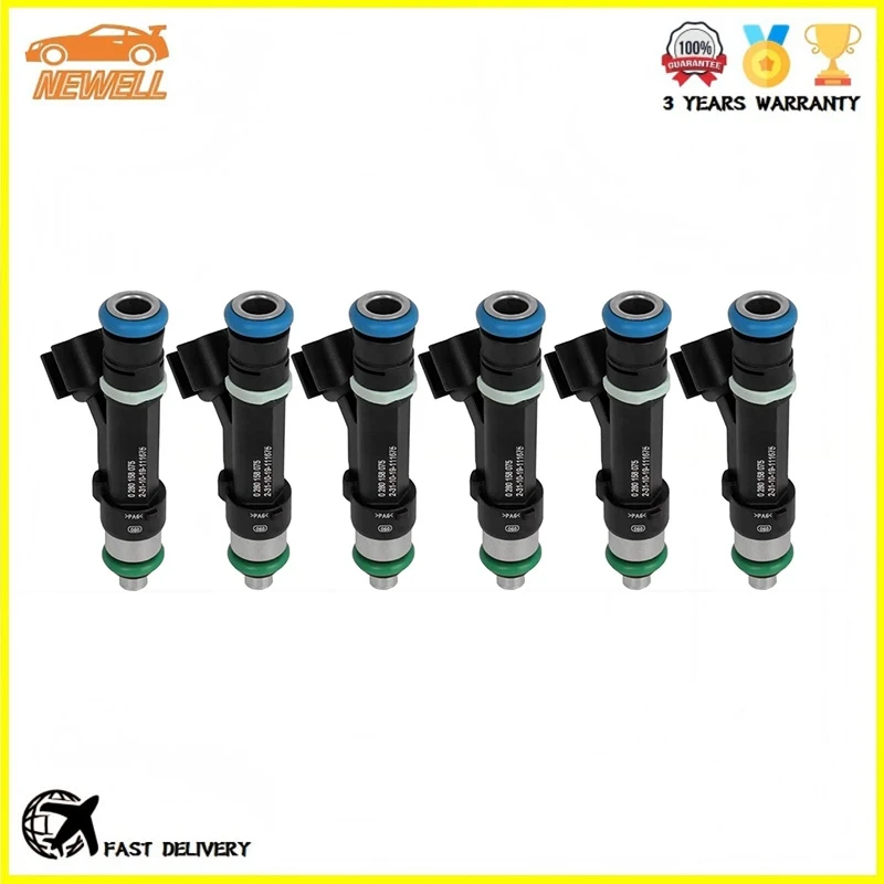 6pcs 0280158075 6E5Z-9F593-AA 6E5E-9F593-A5B FJ996 Fuel injector For Ford Fusion Mercury Milan 3.0L 2006-2009
6pcs 0280158075 6E5Z-9F593-AA 6E5E-9F593-A5B FJ996 Fuel injector For Ford Fusion Mercury Milan 3.0L 2006-2009