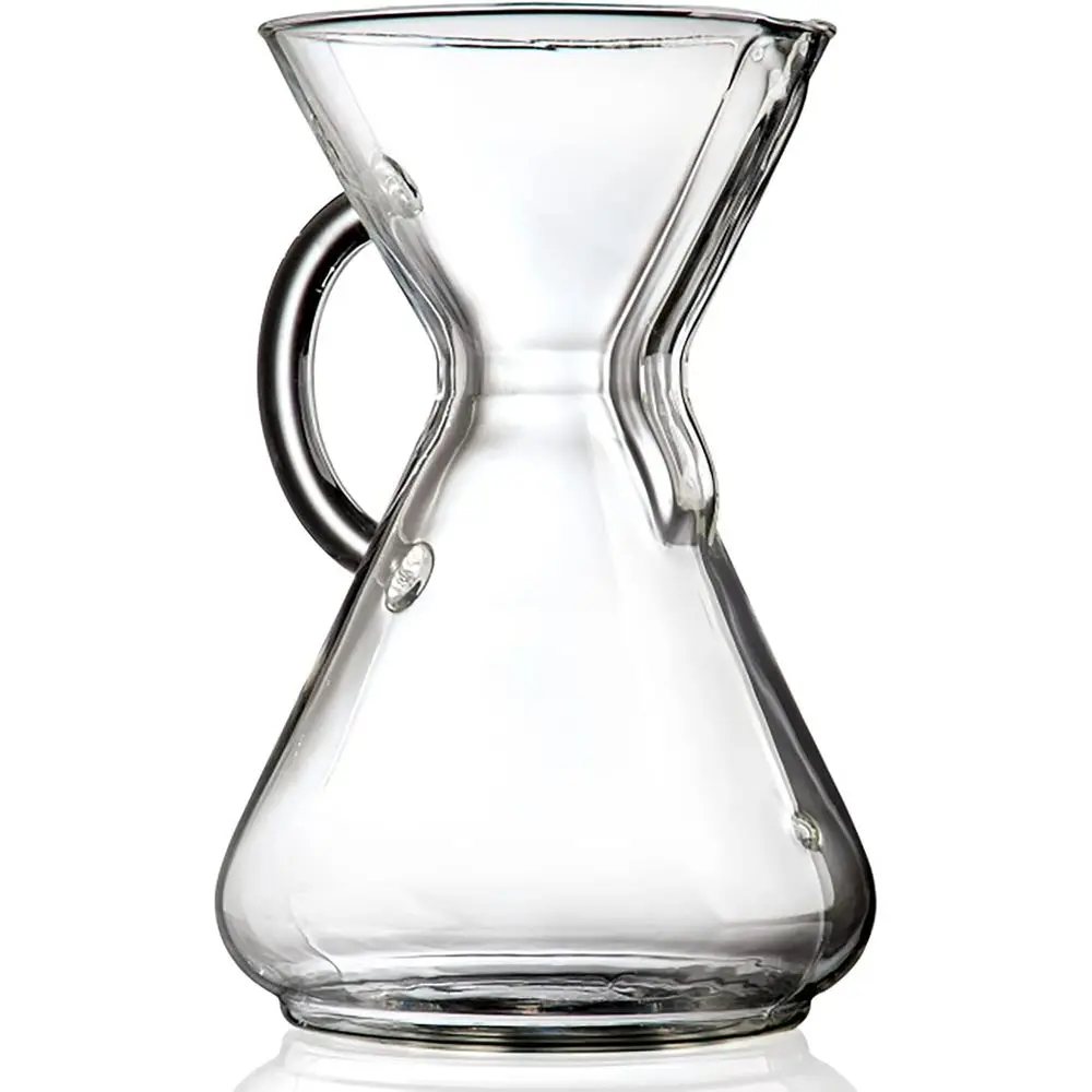 10-Cup Pour-Over Glass Coffee Maker with Glass Handle - Deluxe Packaging
10-Cup Pour-Over Glass Coffee Maker with Glass Handle - Deluxe Packaging