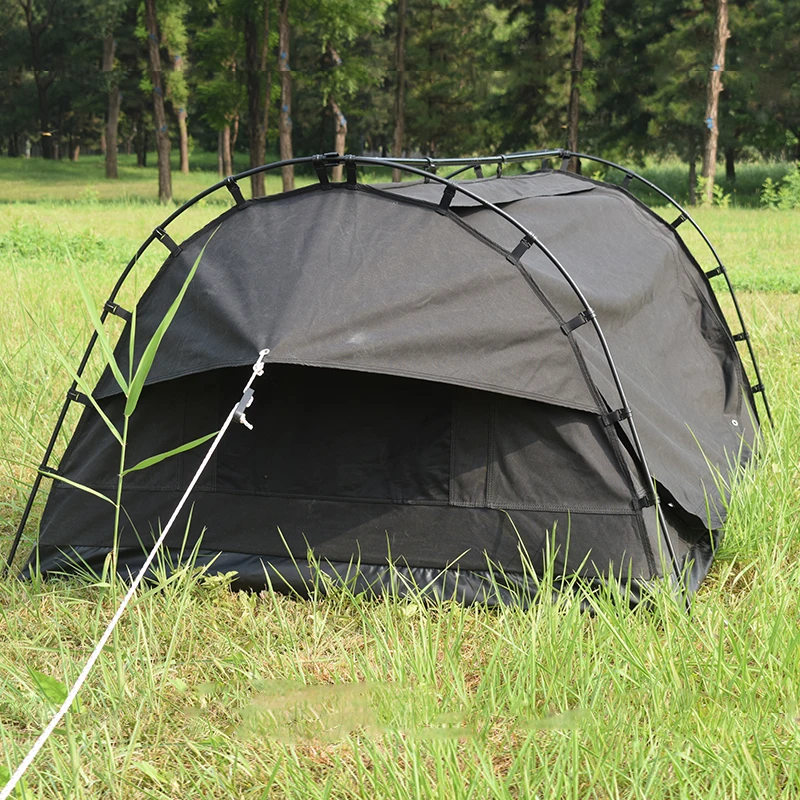 Outdoor Camping Single Canvas Swag Tent
Outdoor Camping Single Canvas Swag Tent