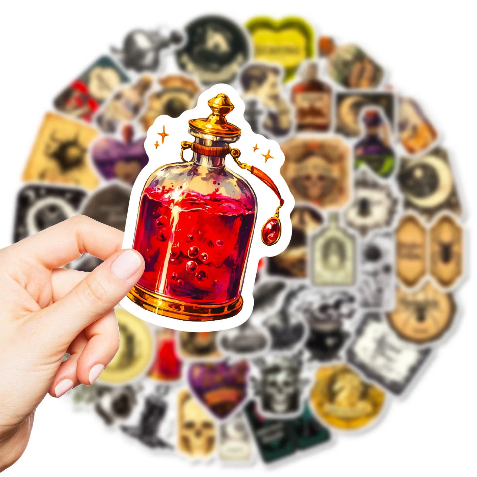 10/50PCS Gothic Style Pharmacist Doodle Sticker Retro Magic Potion Cartoon Decals Laptop Phone Suitcase Scraphbook Cup Kid Toys
10/50PCS Gothic Style Pharmacist Doodle Sticker Retro Magic Potion Cartoon Decals Laptop Phone Suitcase Scraphbook Cup Kid Toys