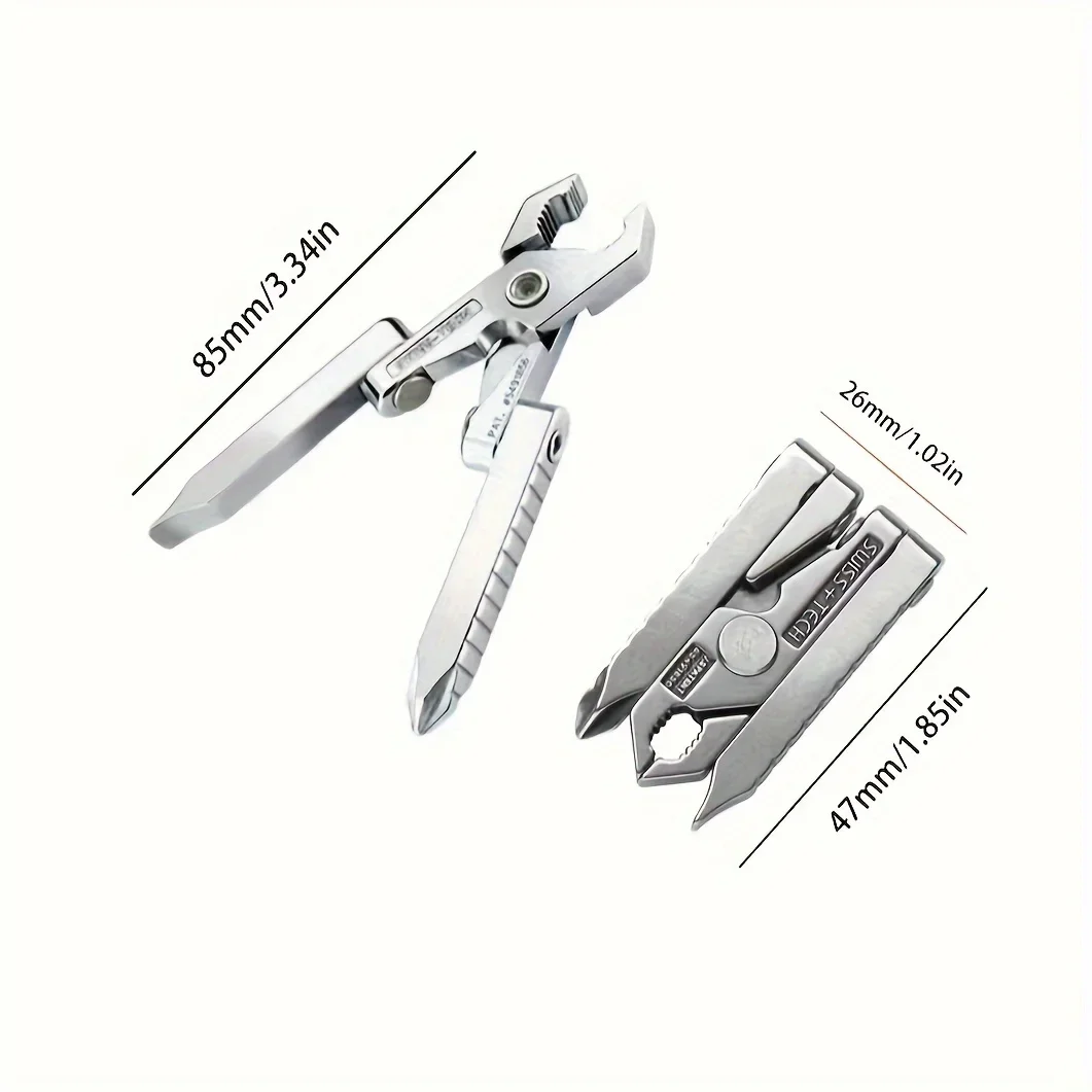 6-In-1 Portable Foldable Mini Pliers, Multifunctional Outdoor Survival Clamp EDC Tool Camping Equipment Pocket Accessories
6-In-1 Portable Foldable Mini Pliers, Multifunctional Outdoor Survival Clamp EDC Tool Camping Equipment Pocket Accessories