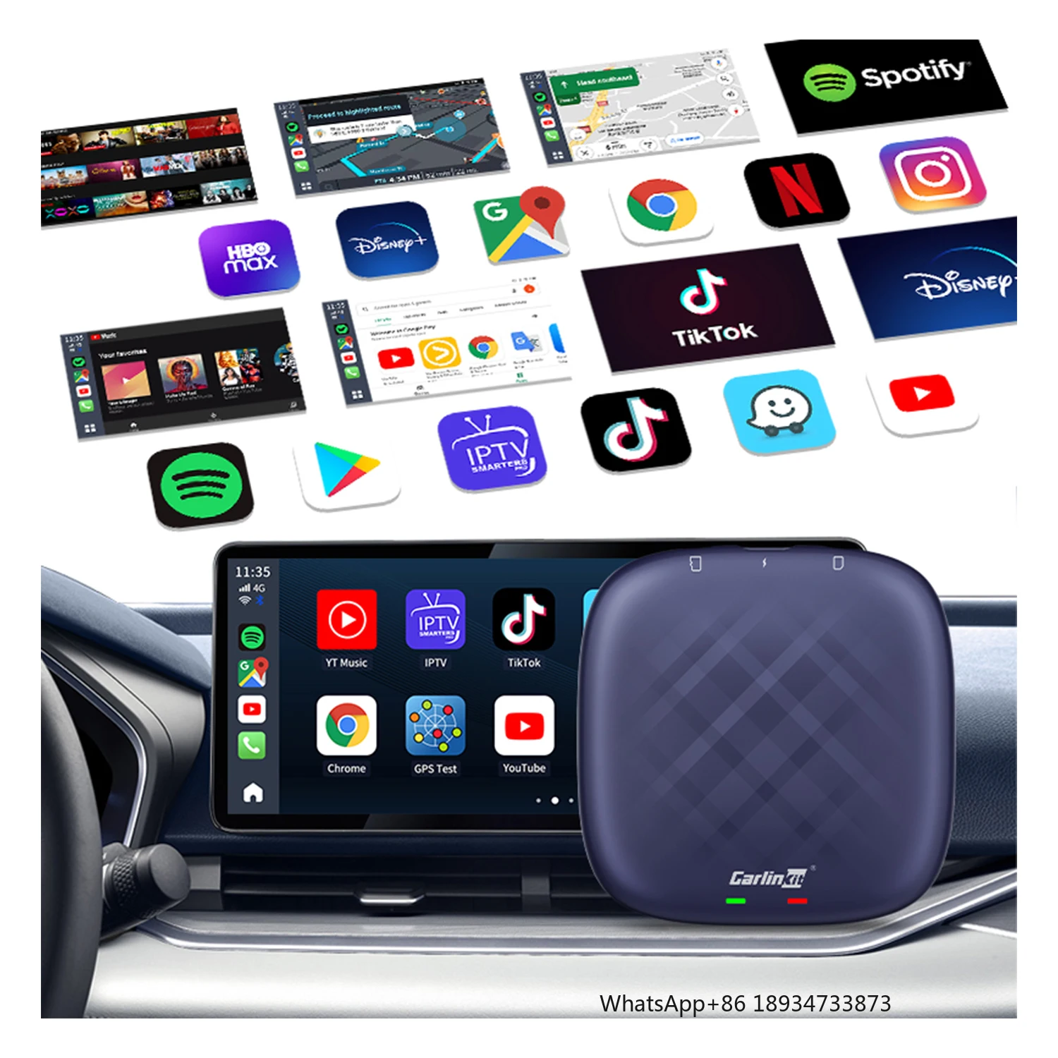 Carlinkit 8G 128 ГБ беспроводной модуль Carplay портативный Android авто мультимедийная коробка автомобильный смарт-ключ универсальный Carplay youtube
Carlinkit 8G 128 ГБ беспроводной модуль Carplay портативный Android авто мультимедийная коробка автомобильный смарт-ключ универсальный Carplay youtube