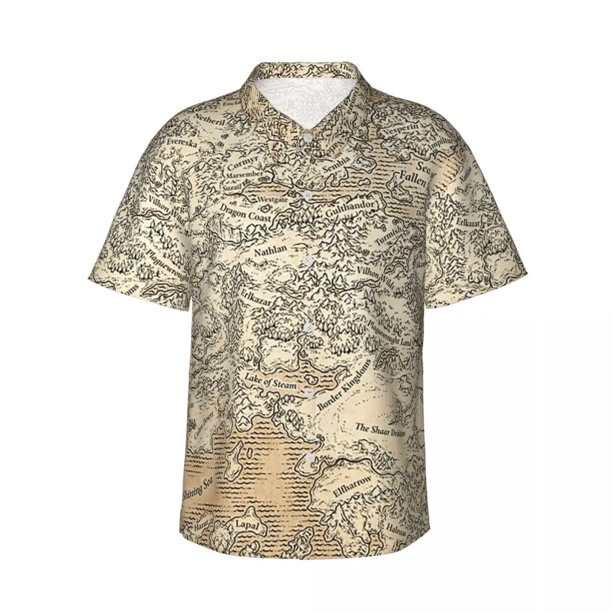Annotated Map Of Faerun Men's Shirts Hawaiian Short Sleeve Shirt Fashion Button Tops for Summer Beach
Annotated Map Of Faerun Men's Shirts Hawaiian Short Sleeve Shirt Fashion Button Tops for Summer Beach