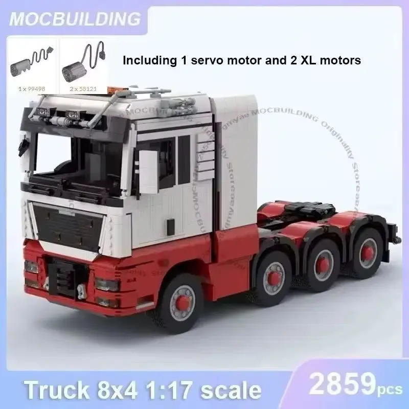1:17 Scale MOC 8x4 Heavy Transport Truck Building Blocks Model DIY Assemble Bricks Transportation Collection Toys Gifts 2859PCS
1:17 Scale MOC 8x4 Heavy Transport Truck Building Blocks Model DIY Assemble Bricks Transportation Collection Toys Gifts 2859PCS