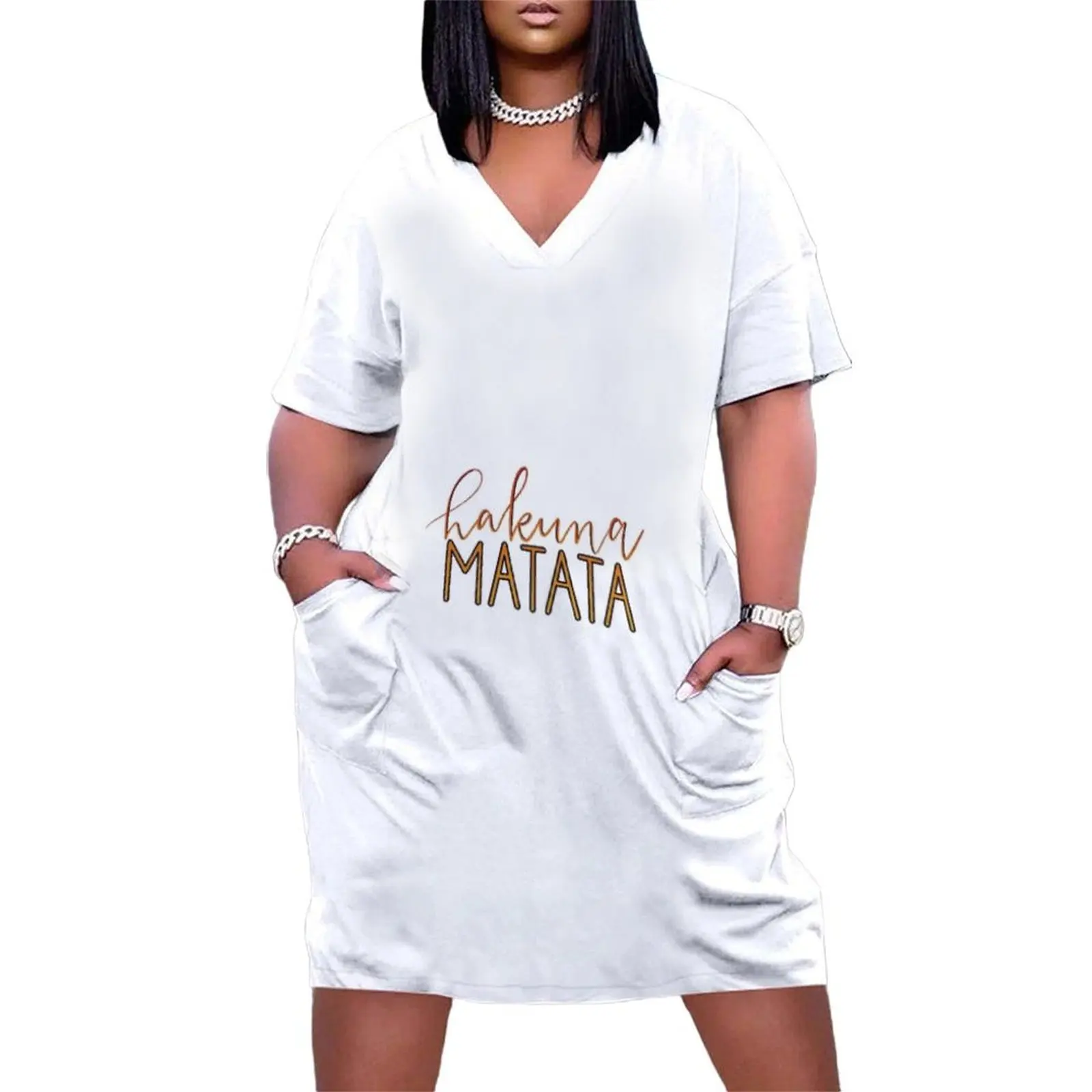 Hakuna Matata Loose Pocket Dress clothing women summer 2025 chic and elegant woman dress
Hakuna Matata Loose Pocket Dress clothing women summer 2025 chic and elegant woman dress