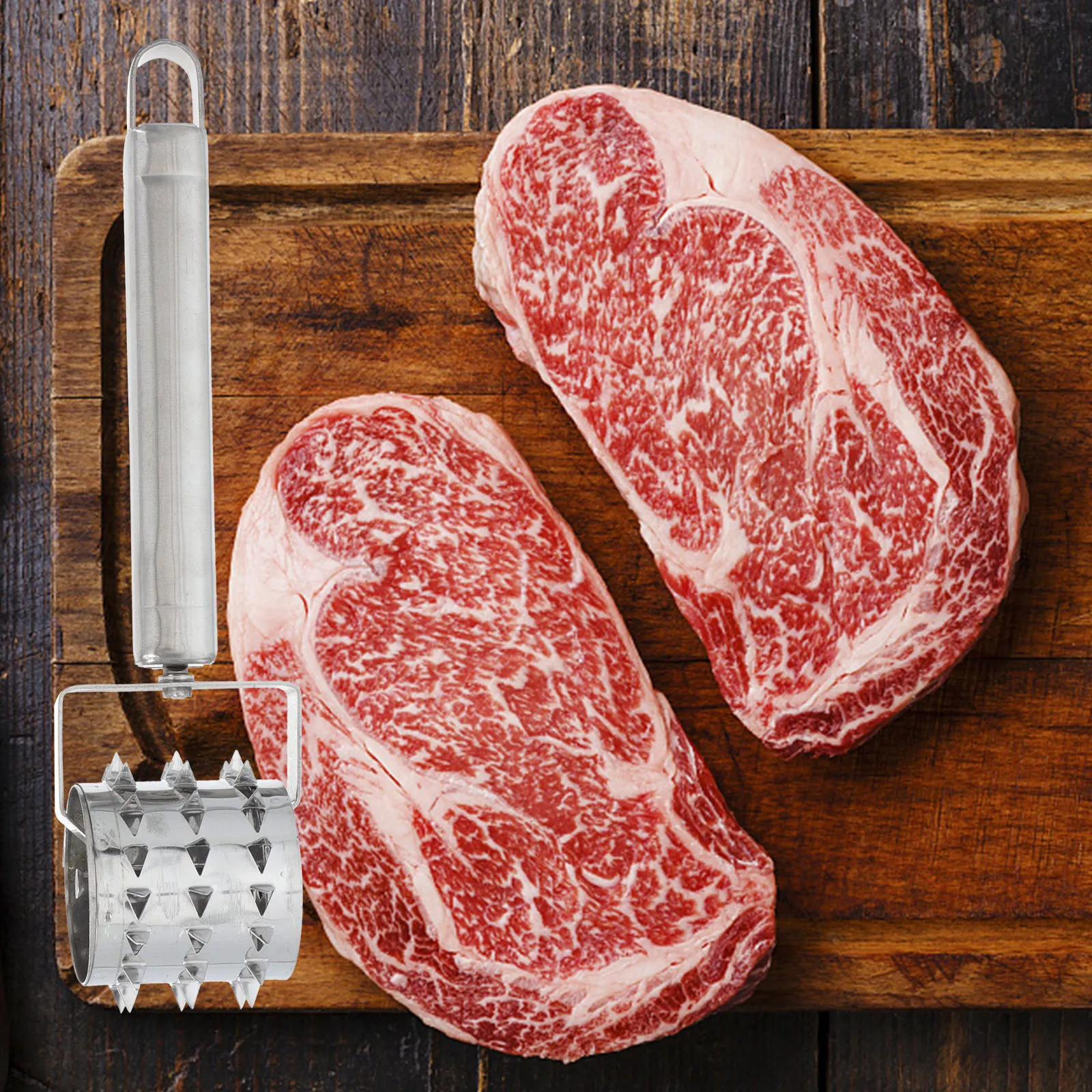 1Pcs Meat Tenderizer Stainless Steel Steak Mallet Portable Kitchen Gadget Practical Cooking Tool Meat Tenderizer
1Pcs Meat Tenderizer Stainless Steel Steak Mallet Portable Kitchen Gadget Practical Cooking Tool Meat Tenderizer