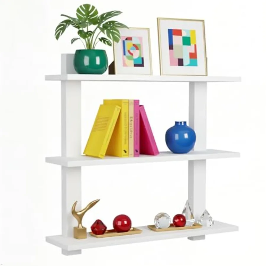 Bathroom Shelves - 3-Tier Wall Mounted Floating Shelves for Books, Trophies, Wall Decor, Kitchen, Living Room and Bathroom Deco
Bathroom Shelves - 3-Tier Wall Mounted Floating Shelves for Books, Trophies, Wall Decor, Kitchen, Living Room and Bathroom Deco