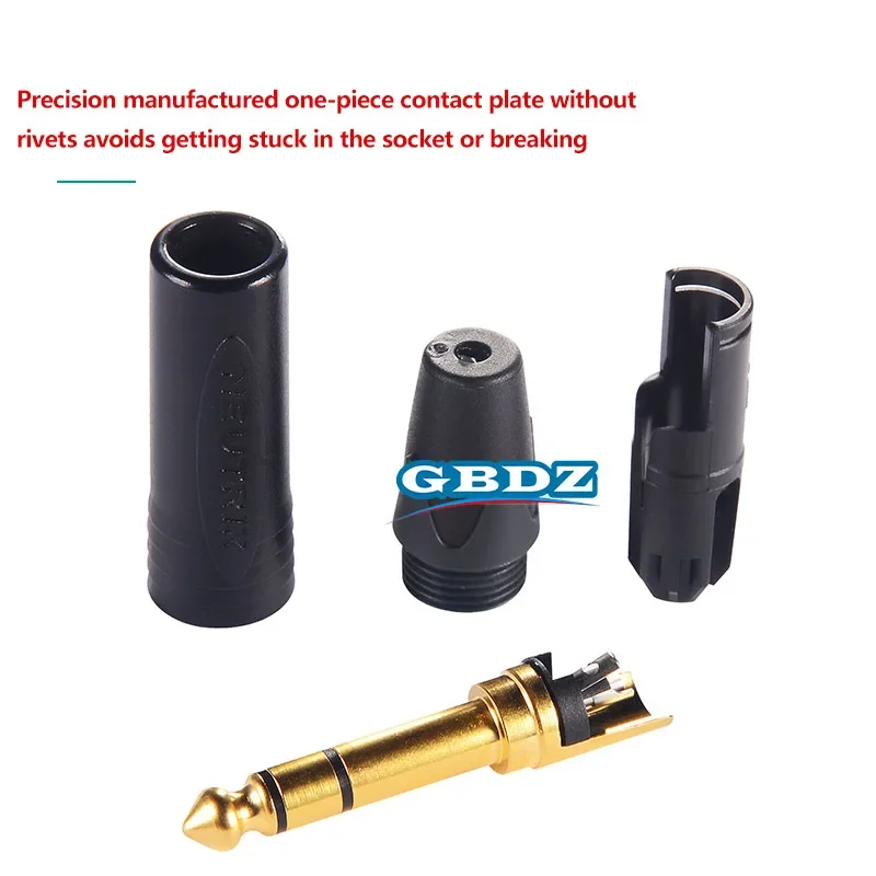 NP3X-B NP2X 6.35 Mm Gold-plated Microphone Audio Plug Mute Plug Connector Jack Mono Assembly Microphone Connector Mono Plug
NP3X-B NP2X 6.35 Mm Gold-plated Microphone Audio Plug Mute Plug Connector Jack Mono Assembly Microphone Connector Mono Plug