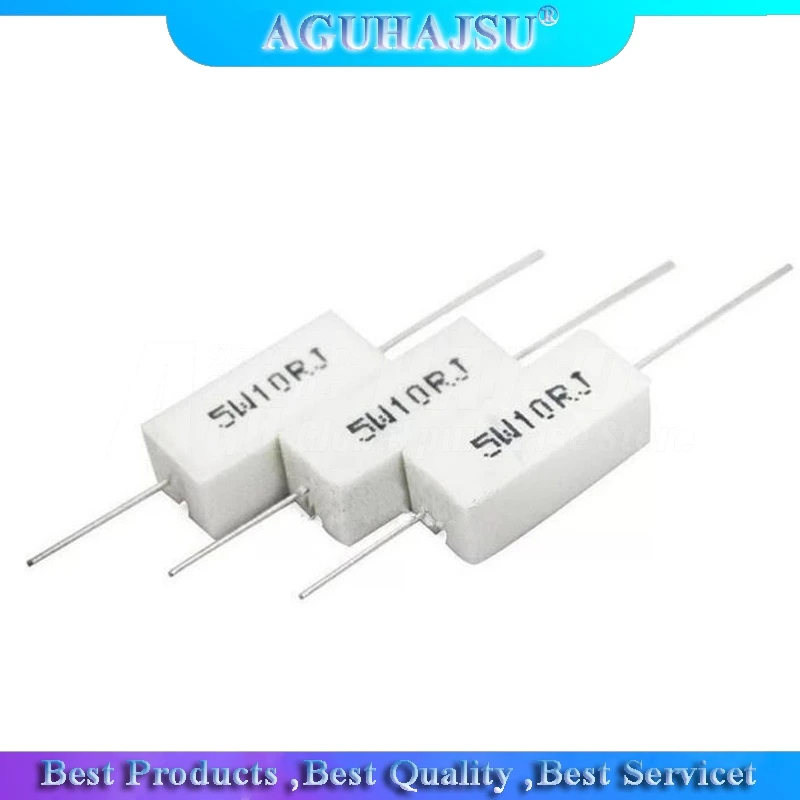 10pcs 5W Cement resistance 0.1 ~ 10k ohm 5% 0.22 0.33 0.5 1 10 100 1K 10K ohm 0.1R 0.22R 0.33R 0.5R 1R 10R 100R
10pcs 5W Cement resistance 0.1 ~ 10k ohm 5% 0.22 0.33 0.5 1 10 100 1K 10K ohm 0.1R 0.22R 0.33R 0.5R 1R 10R 100R