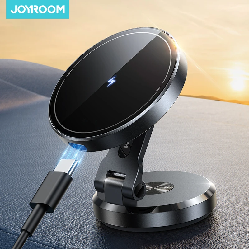 Joyroom Magnetic Car Phone Mount Charger 15W Fast Wireless Charging Magnetic Phone Holder with Rotatable Charging Panel JR-ZS423
Joyroom Magnetic Car Phone Mount Charger 15W Fast Wireless Charging Magnetic Phone Holder with Rotatable Charging Panel JR-ZS423