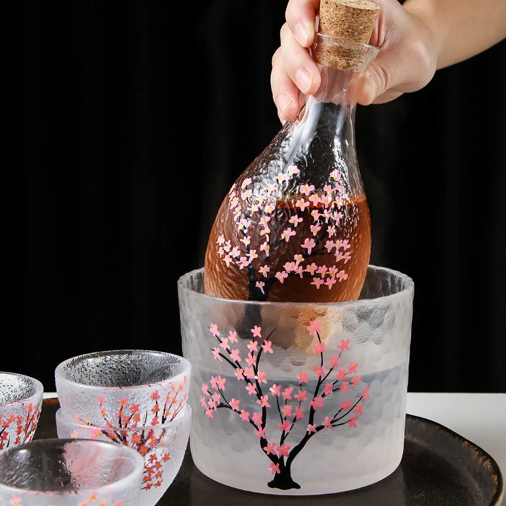 Sake Set Glass Containers Frosted Serving Creative Household Wine Cups Jug Liquor Holders Japanese Gifts Dinnerware Sake Bottle
Sake Set Glass Containers Frosted Serving Creative Household Wine Cups Jug Liquor Holders Japanese Gifts Dinnerware Sake Bottle