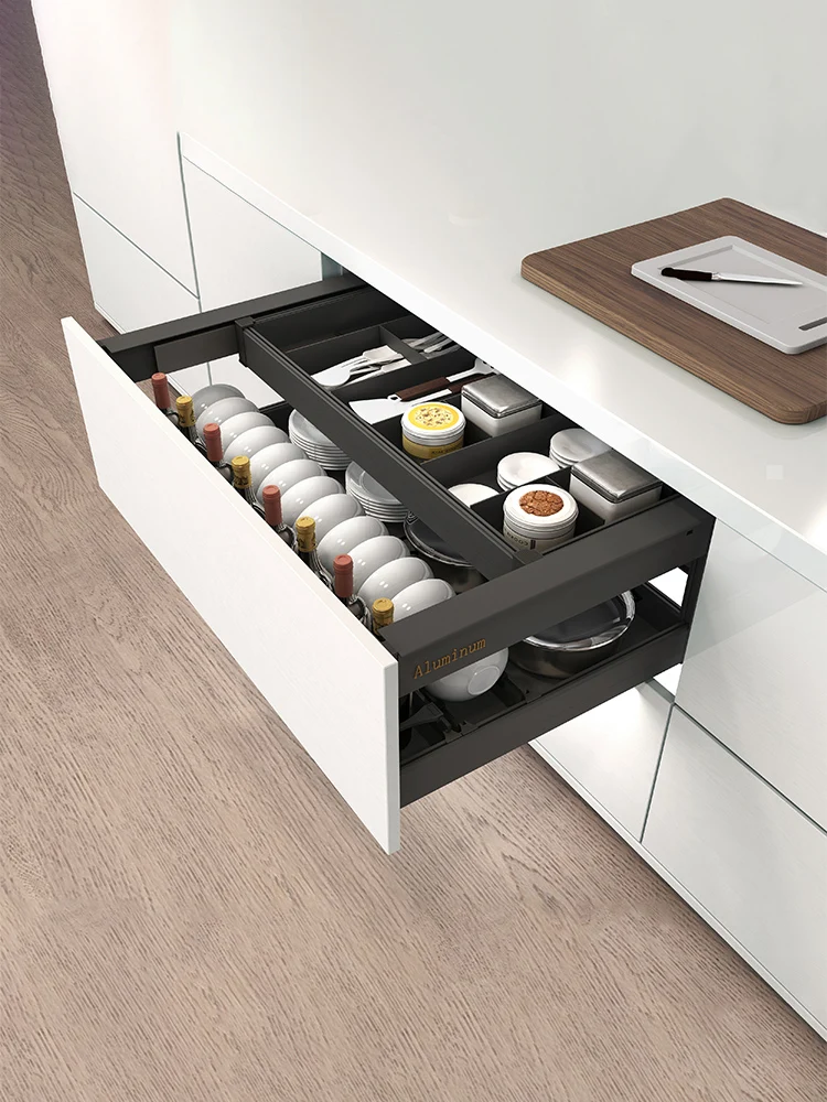 Kitchen pull-out basket, double layer drawer type, all aluminum suction cup basket, double layer storage, Blum track storage bas
Kitchen pull-out basket, double layer drawer type, all aluminum suction cup basket, double layer storage, Blum track storage bas