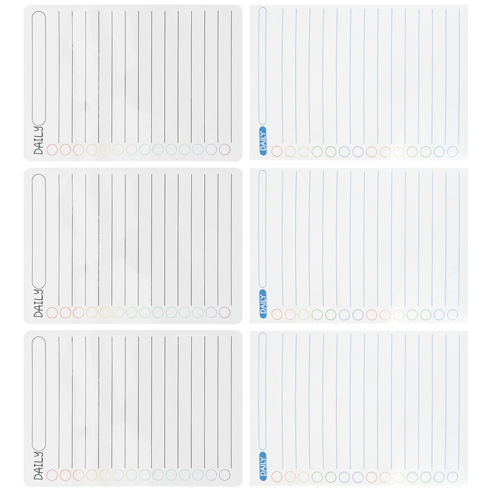 6 Sheets Daily Calendar Stickers Magnetic List Planning Whiteboard Plate Soft Schedule Work
6 Sheets Daily Calendar Stickers Magnetic List Planning Whiteboard Plate Soft Schedule Work
