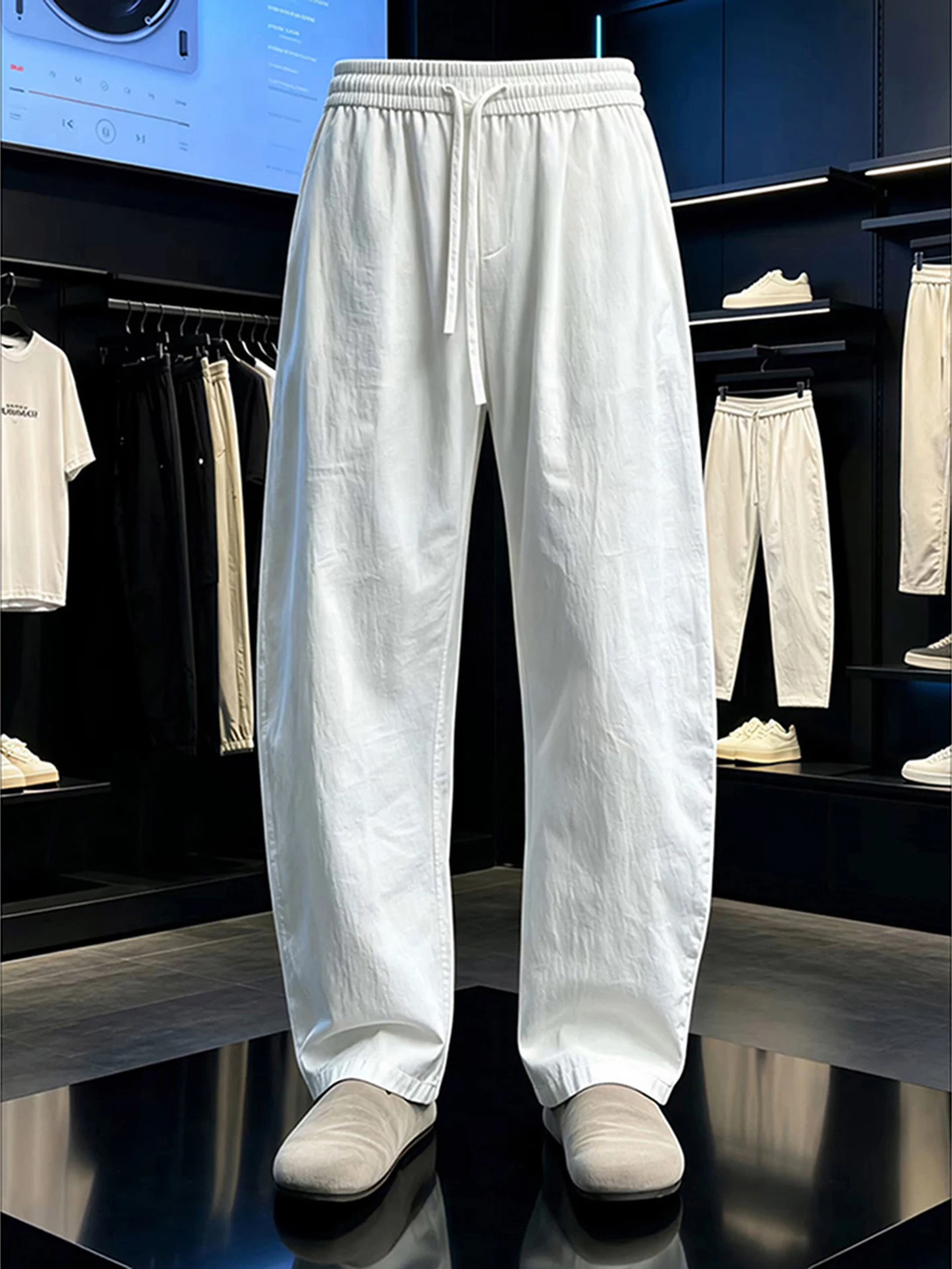 Cleanfit White Cotton Linen Pants Men Women Summer Thin Style Casual Loose Fit Trousers Breathable Comfortable Straight Leg
Cleanfit White Cotton Linen Pants Men Women Summer Thin Style Casual Loose Fit Trousers Breathable Comfortable Straight Leg