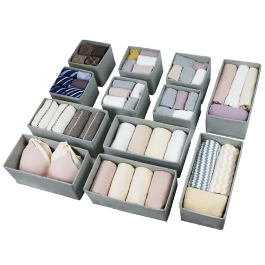Drawer Organizer Clothes, Foldable Fabric Dresser Organizer Closet Organizers and Storage Box for Underwear, Folded Clothes, Ba
Drawer Organizer Clothes, Foldable Fabric Dresser Organizer Closet Organizers and Storage Box for Underwear, Folded Clothes, Ba
