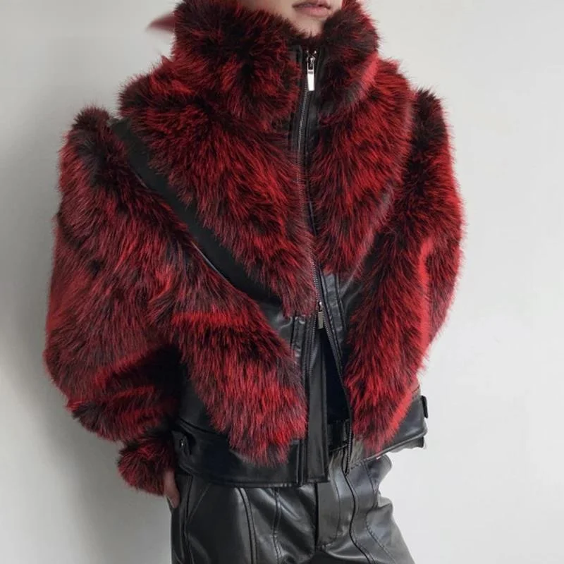 Autumn Winter Stage Style Patchwork Faux Fur Men's Jacket Thickened Stand Collar Male Jackets 2026 Male Clothing 9X46TC
Autumn Winter Stage Style Patchwork Faux Fur Men's Jacket Thickened Stand Collar Male Jackets 2026 Male Clothing 9X46TC