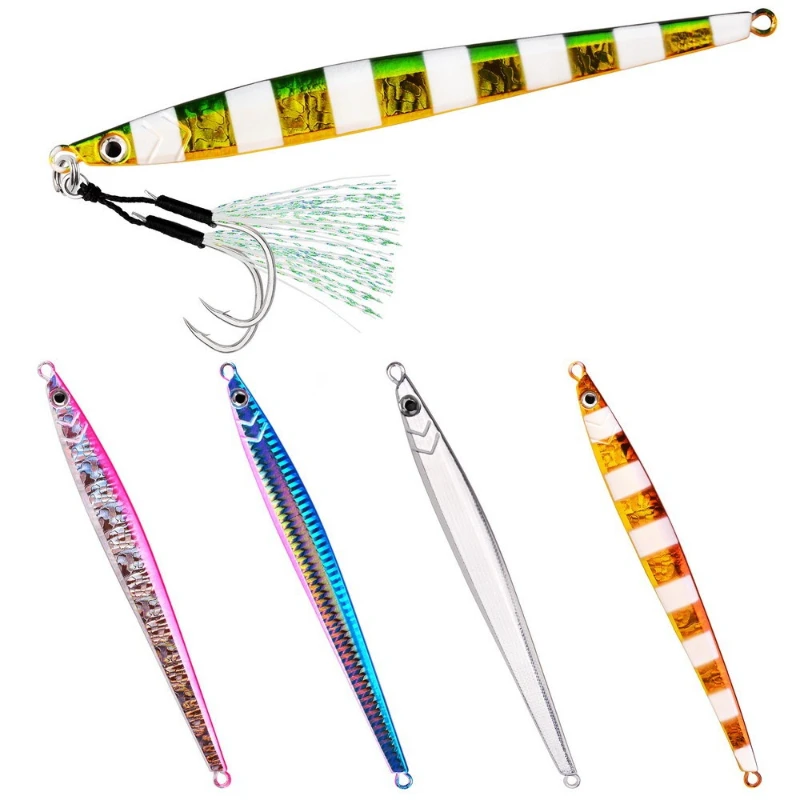 New Hot Luminous Ultra Fast Sinking Slow Jigging Metal Jigs Lead Fish Lifelike Saltwater Mackerel Hairtail Tuna Snapper Tackles
New Hot Luminous Ultra Fast Sinking Slow Jigging Metal Jigs Lead Fish Lifelike Saltwater Mackerel Hairtail Tuna Snapper Tackles