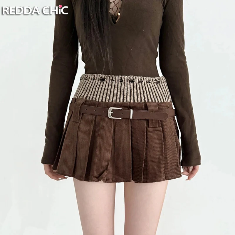 Женская плиссированная юбка REDDACHiC из вельвета с эффектом потертости, А-силуэт, с низкой посадкой, с поясом, мини-юбка в стиле ретро для повседневной носки
Женская плиссированная юбка REDDACHiC из вельвета с эффектом потертости, А-силуэт, с низкой посадкой, с поясом, мини-юбка в стиле ретро для повседневной носки