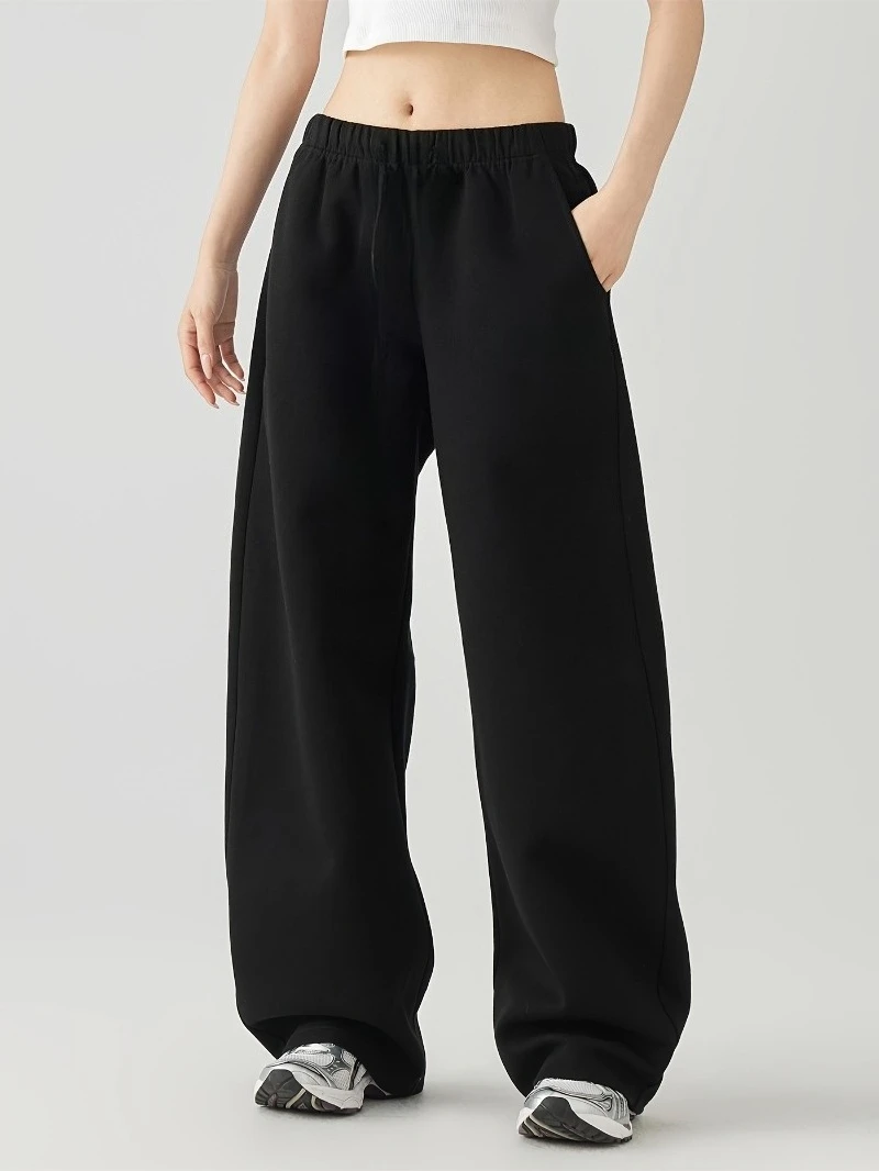 Черные брюки для бега — прямые брюки с завязками на талии, всесезонные повседневные и спортивные брюки для спортзала, бега
Черные брюки для бега — прямые брюки с завязками на талии, всесезонные повседневные и спортивные брюки для спортзала, бега