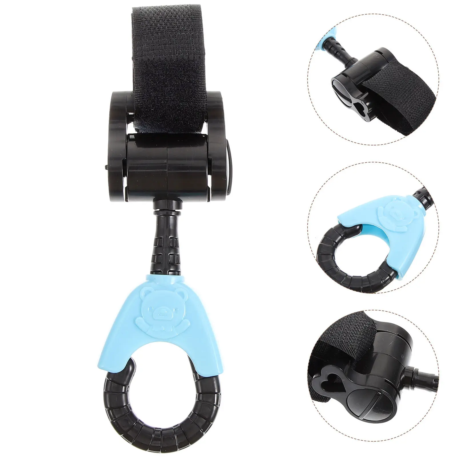 2Pcs Universal Stroller Hooks Rotatable Hanging Bag Holder Convenient Stable Stroller Clips for Diaper and Shopping Bags
2Pcs Universal Stroller Hooks Rotatable Hanging Bag Holder Convenient Stable Stroller Clips for Diaper and Shopping Bags