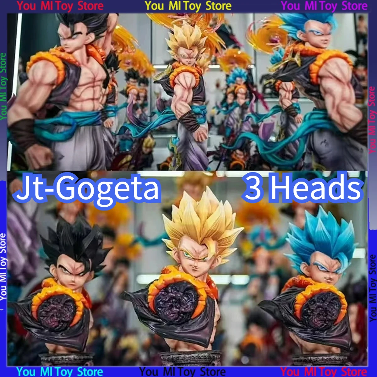 Jt Studio Dragon Ball 45cm Gogeta Statue - Cloudrise Version With Triple Interchangeable Heads Premium Gk Collectible Model Toys
Jt Studio Dragon Ball 45cm Gogeta Statue - Cloudrise Version With Triple Interchangeable Heads Premium Gk Collectible Model Toys