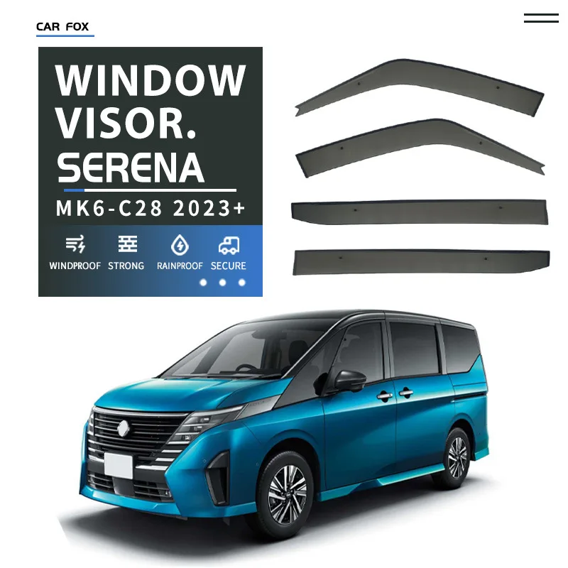 For Nissan SERENA C27 C27 C28 1999-2024 Car Window Visor Awning Shelters Windshield Side Window Sun Shade Auto Accessories
For Nissan SERENA C27 C27 C28 1999-2024 Car Window Visor Awning Shelters Windshield Side Window Sun Shade Auto Accessories