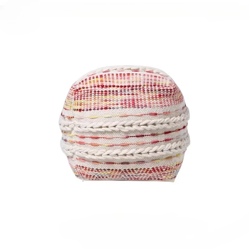 Hand-knitted rococo flower knots New Zealand wool, dyed colorful popc orn seat fut on
Hand-knitted rococo flower knots New Zealand wool, dyed colorful popc orn seat fut on
