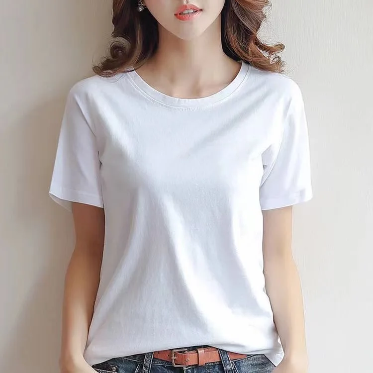 Summer Men T Shirt Cotton Tops Women Solid Color Blank Tshirts O-neck Round Collar Short-Sleeve Couple White Top Tees Clothing
Summer Men T Shirt Cotton Tops Women Solid Color Blank Tshirts O-neck Round Collar Short-Sleeve Couple White Top Tees Clothing