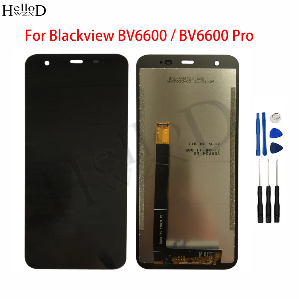 LCD Display For Blackview BV6600 BV6600 Pro LCD Display + Touch Screen Digitizer Panel Front Glass Assembly Part Tools
LCD Display For Blackview BV6600 BV6600 Pro LCD Display + Touch Screen Digitizer Panel Front Glass Assembly Part Tools