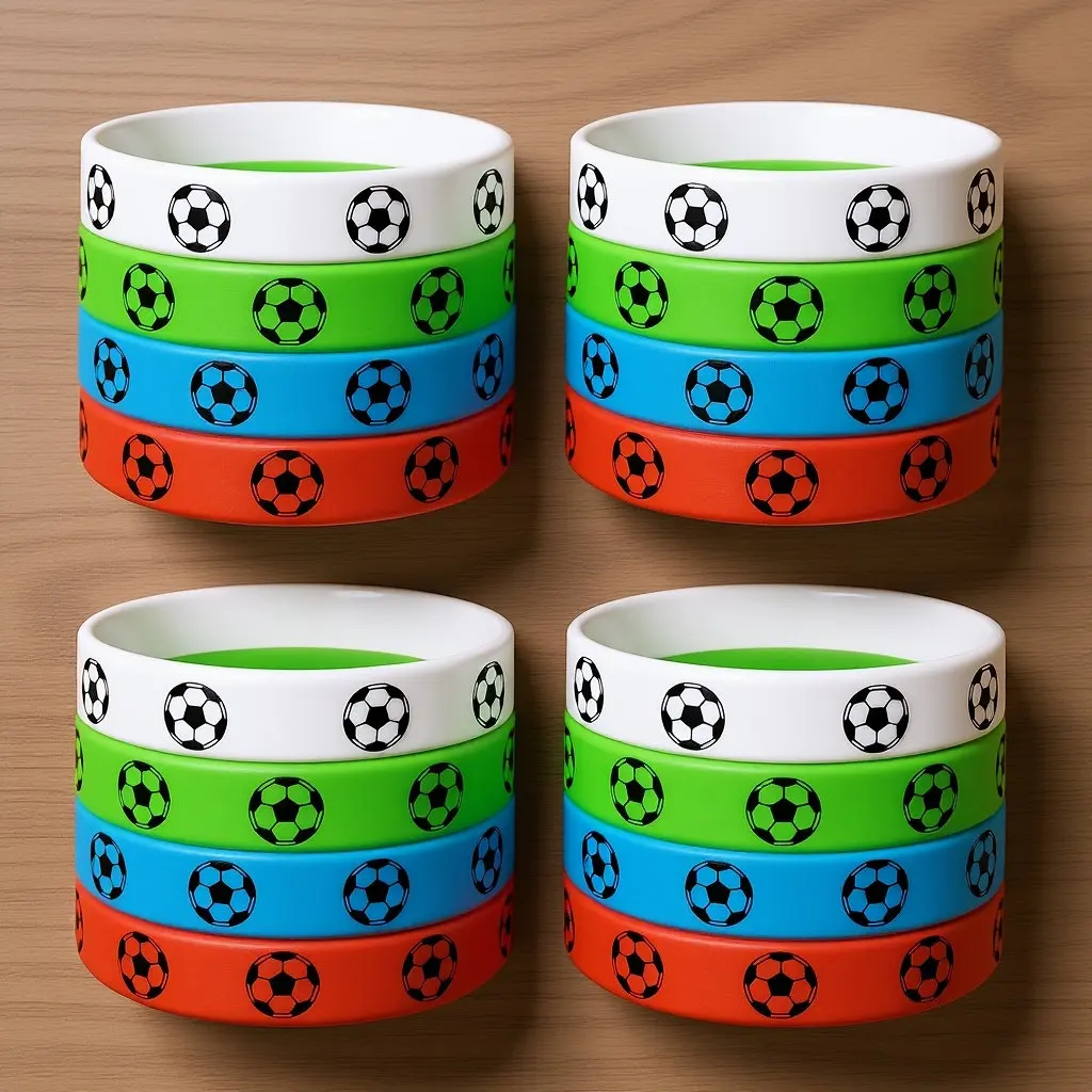 16Pcs Football Wristbands Soccer Silicone Bracelets Minimalist Chic Sports Accessory for Soccer Fans Boys Girls
16Pcs Football Wristbands Soccer Silicone Bracelets Minimalist Chic Sports Accessory for Soccer Fans Boys Girls