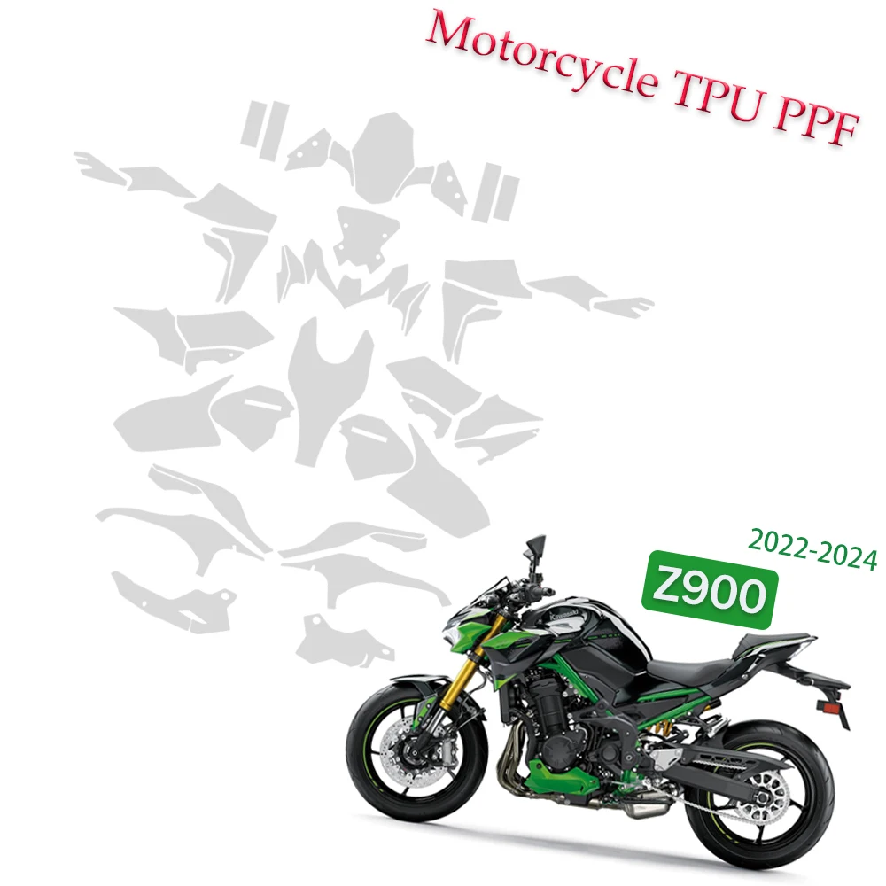 Z900 мотоциклетная защитная пленка из ТПУ PPF для Kawasaki Z 900 2020-2024, наклейки против царапин, защита лобового стекла, обтекатель бака
Z900 мотоциклетная защитная пленка из ТПУ PPF для Kawasaki Z 900 2020-2024, наклейки против царапин, защита лобового стекла, обтекатель бака