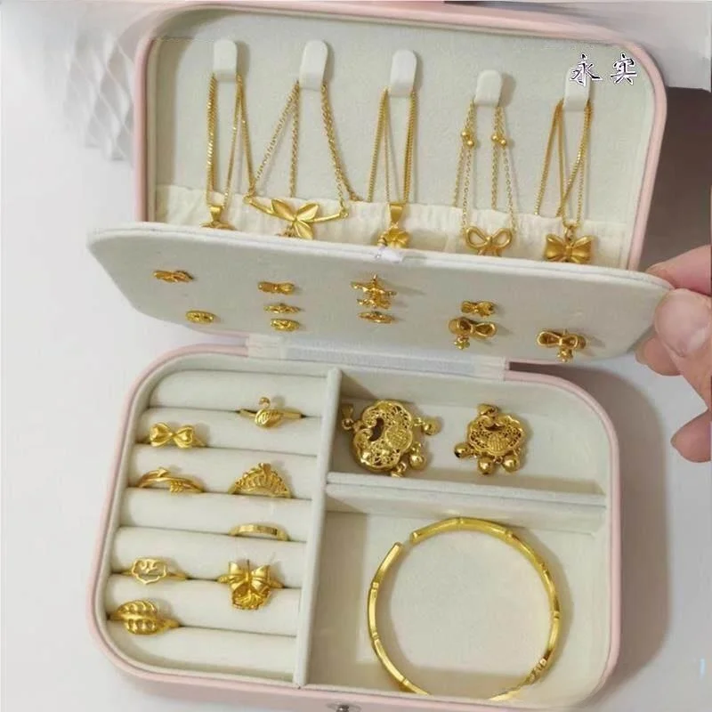 Portable Gold Storage Box Small Jewelry Earring Jewelry Storage Box Anti-Oxidation New 2026 Model Fashion Jewelry Case
Portable Gold Storage Box Small Jewelry Earring Jewelry Storage Box Anti-Oxidation New 2026 Model Fashion Jewelry Case