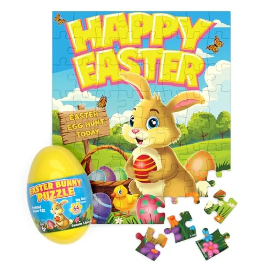 Пазл-яйцо с предварительно заполненным 64-детальным набором головоломок для пасхальной корзины, подарок для детей от 6 лет
Пазл-яйцо с предварительно заполненным 64-детальным набором головоломок для пасхальной корзины, подарок для детей от 6 лет