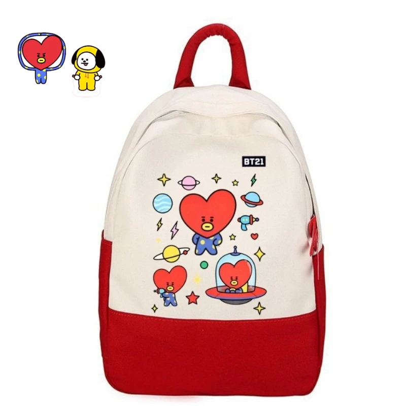 BT21 anime cartoon cute student doodle school bag kawaii unisex computer storage sports travel backpack support gift
BT21 anime cartoon cute student doodle school bag kawaii unisex computer storage sports travel backpack support gift