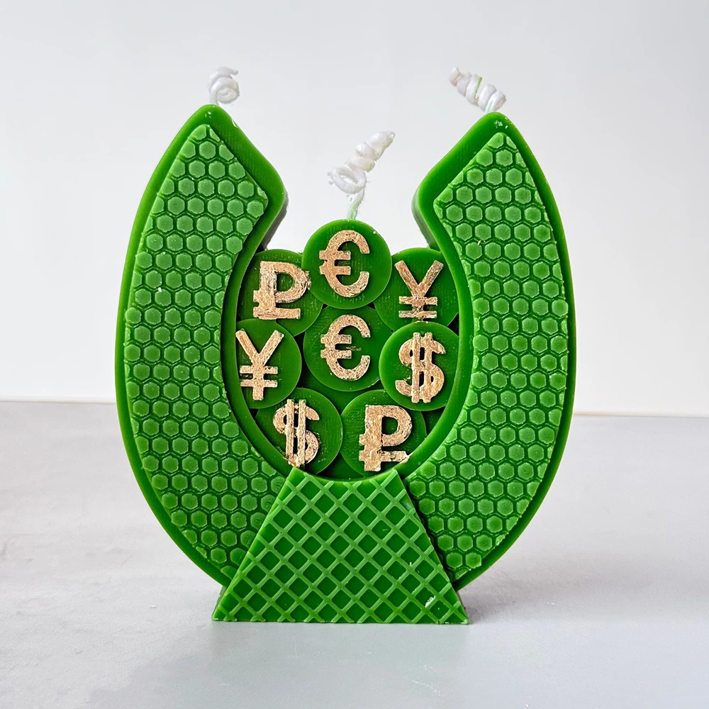 Silicone Mold For Candle Original Horseshoe Shape Scented Candle Currency Pattern Gift Decoration Jesmonite Handmade DIY Mold
Silicone Mold For Candle Original Horseshoe Shape Scented Candle Currency Pattern Gift Decoration Jesmonite Handmade DIY Mold