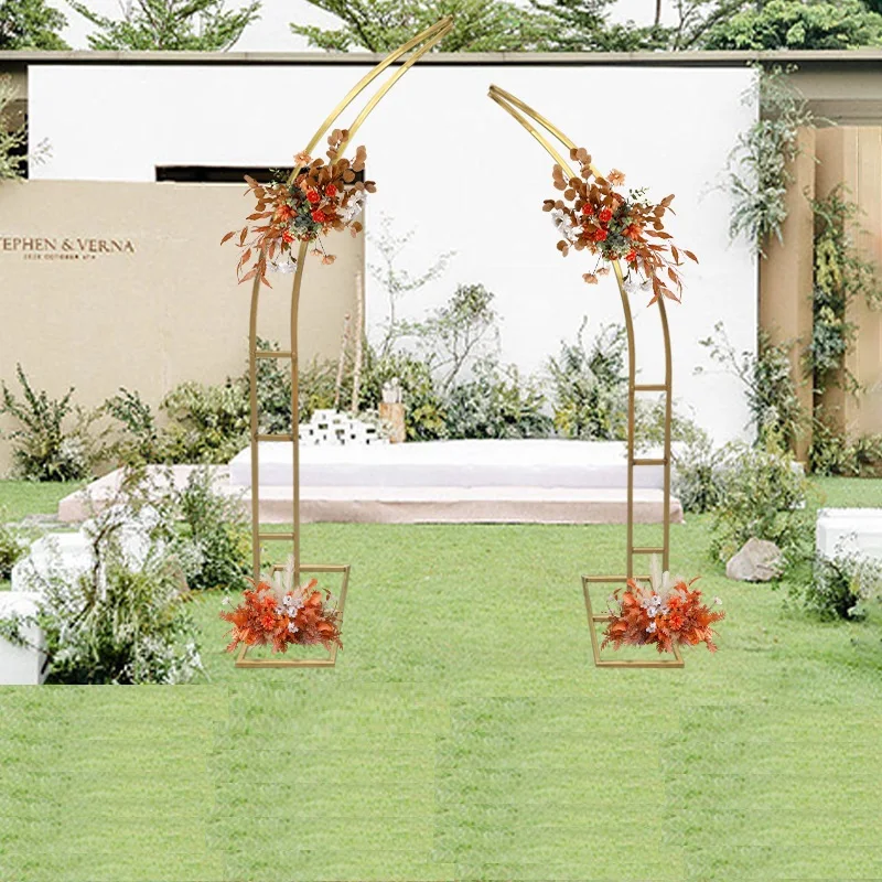 2Pcs Wedding Arch Square Backdrop Balloon Stand Background Shiny Metal Gold Plating Outdoor Artificial Flower Door Shelf Frame
2Pcs Wedding Arch Square Backdrop Balloon Stand Background Shiny Metal Gold Plating Outdoor Artificial Flower Door Shelf Frame